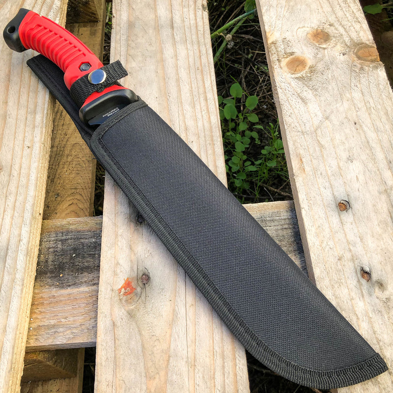 15.5" Hunting Survival Fixed Blade Machete Knife