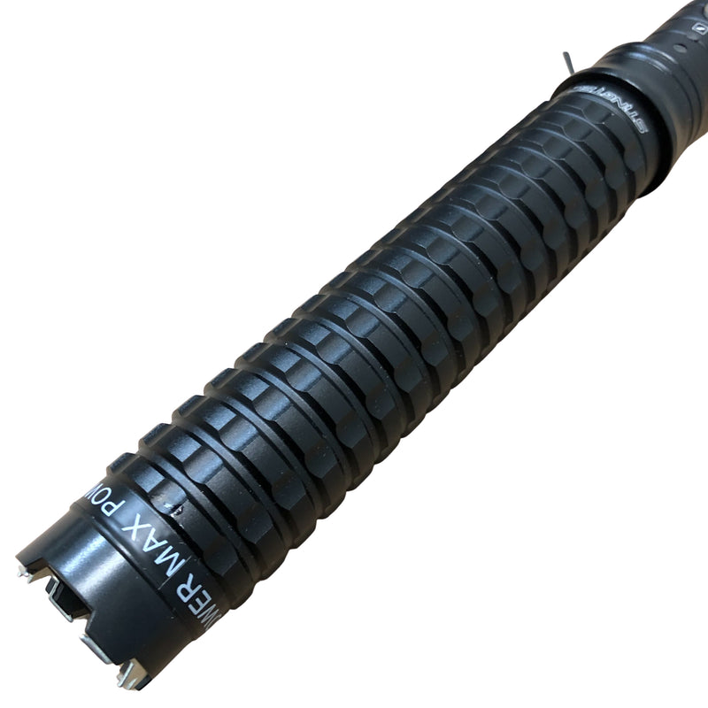 STINGTEC 17" LONG Metal POLICE Stun Gun 350 Million Volt Rechargeable + LED Flashlight