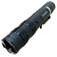 STINGTEC Tactical Stun Gun HIGH POWER Metal Rechargeable LED Flashlight - Black - BLADE ADDICT