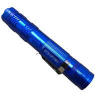 STINGTEC Tactical Stun Gun HIGH POWER Metal Rechargeable LED Flashlight - Blue - BLADE ADDICT