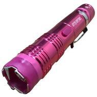 STINGTEC Tactical Stun Gun HIGH POWER Metal Rechargeable LED Flashlight - PINK - BLADE ADDICT