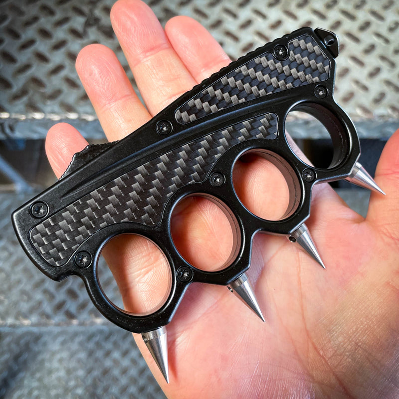 Spiked Chaos Knuckle OTF Knife