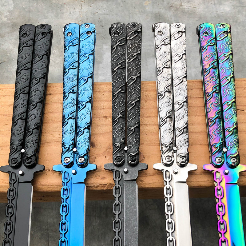 8.75" Fantasy Chain Tactical Balisong Butterfly Knife