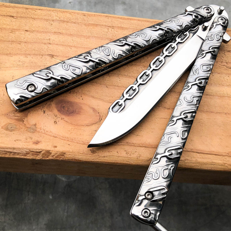 8.75" Fantasy Chain Tactical Balisong Butterfly Knife