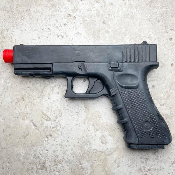 9" Martial Arts Self Defense Practice Training Gun Glock Rubber Plastic Pistol Black - BLADE ADDICT