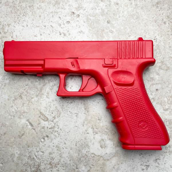 9" Martial Arts Self Defense Practice Training Gun Glock Rubber Plastic Pistol Red - BLADE ADDICT