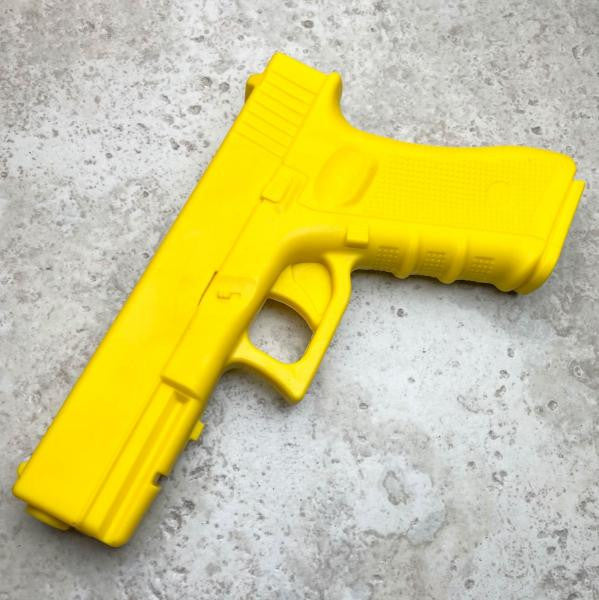 9" Martial Arts Self Defense Practice Training Gun Glock Rubber Plastic Pistol - BLADE ADDICT