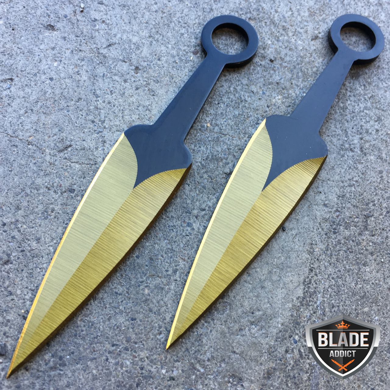 Gold Blade Kunai Ninja Sword - Collectors Ninja Sword - Sword with Kunai