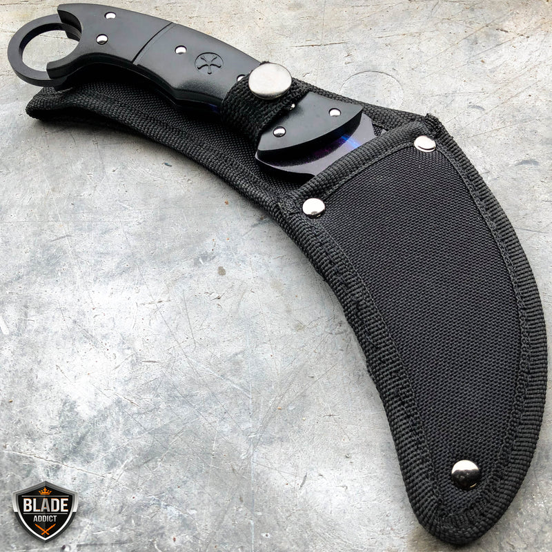 8.5" Tactical CSGO Talon FIXED BLADE Counter Strike Combat Karambit Claw Knife