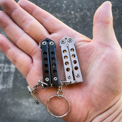 Quicky Keychain Butterfly Knife Mini Novelty Balisong