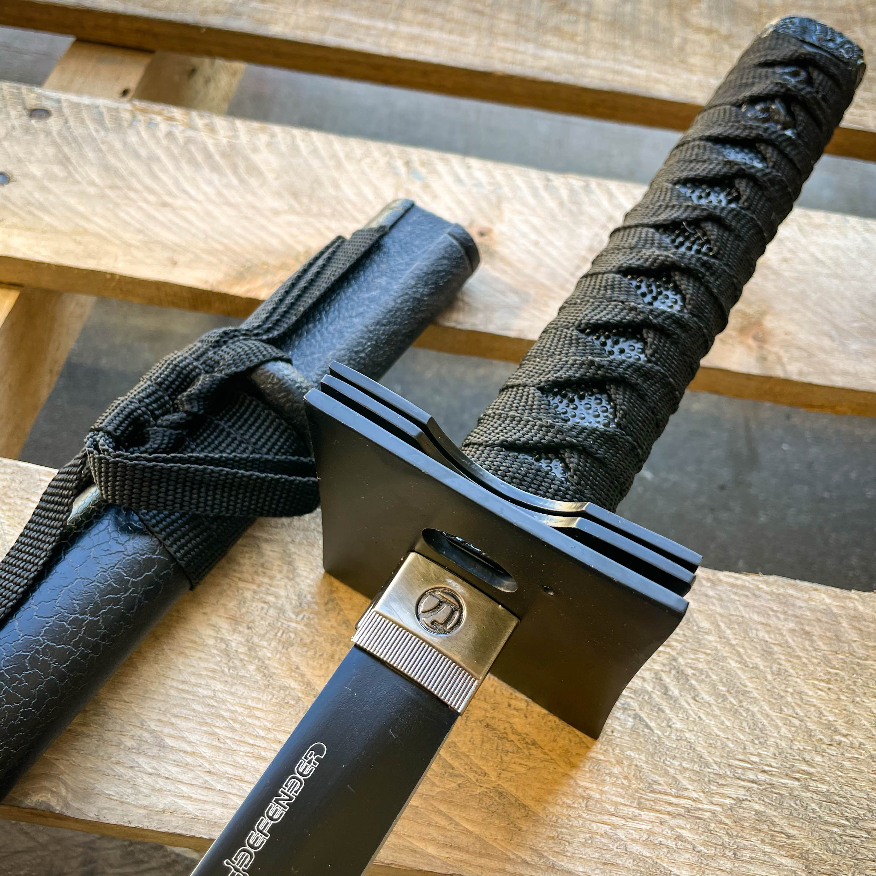 Japanese Samurai Sword KATANA High Carbon Steel Ninja Blade BLACK Dragon  Tang - MEGAKNIFE