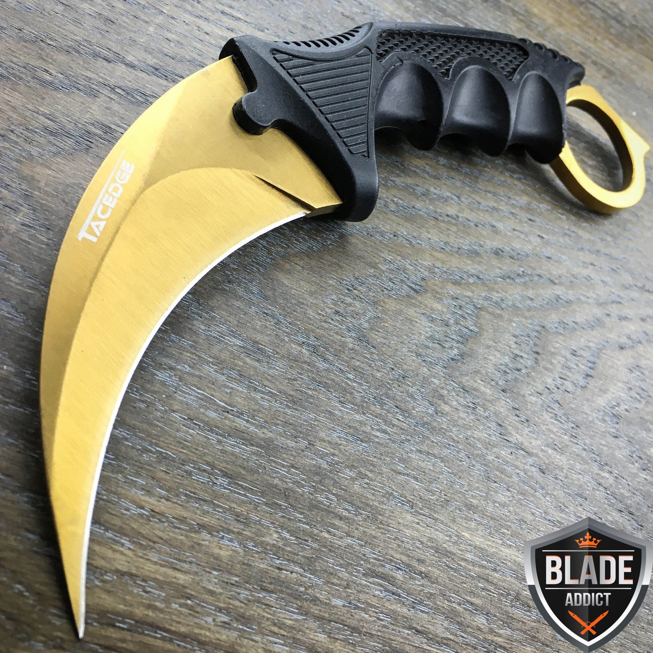 7.5 CSGO KARAMBIT Tactical Knife Stainless Steel Fixed Blade Knife w/  Sheath