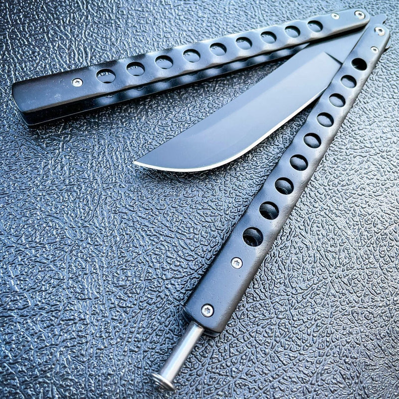 11" Demon Balisong Black - BLADE ADDICT