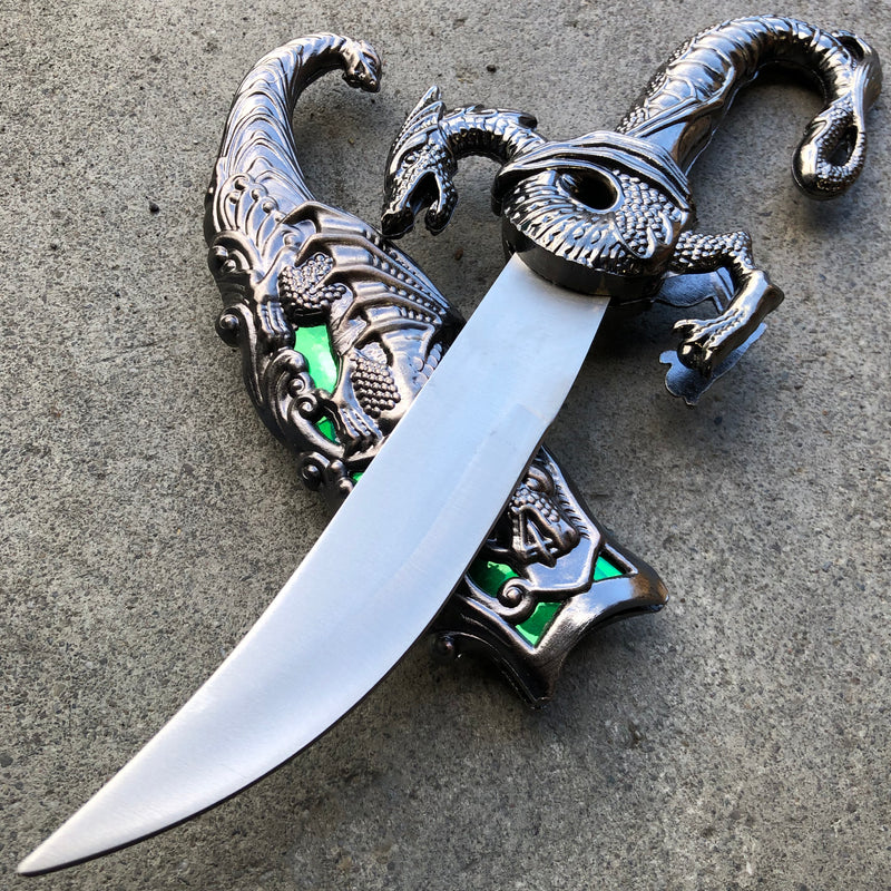 10" Fantasy Dragon Dagger Medieval Letter Opener w/ Scabbard