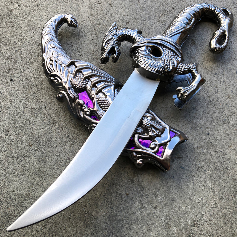 10" Fantasy Dragon Dagger Medieval Letter Opener w/ Scabbard