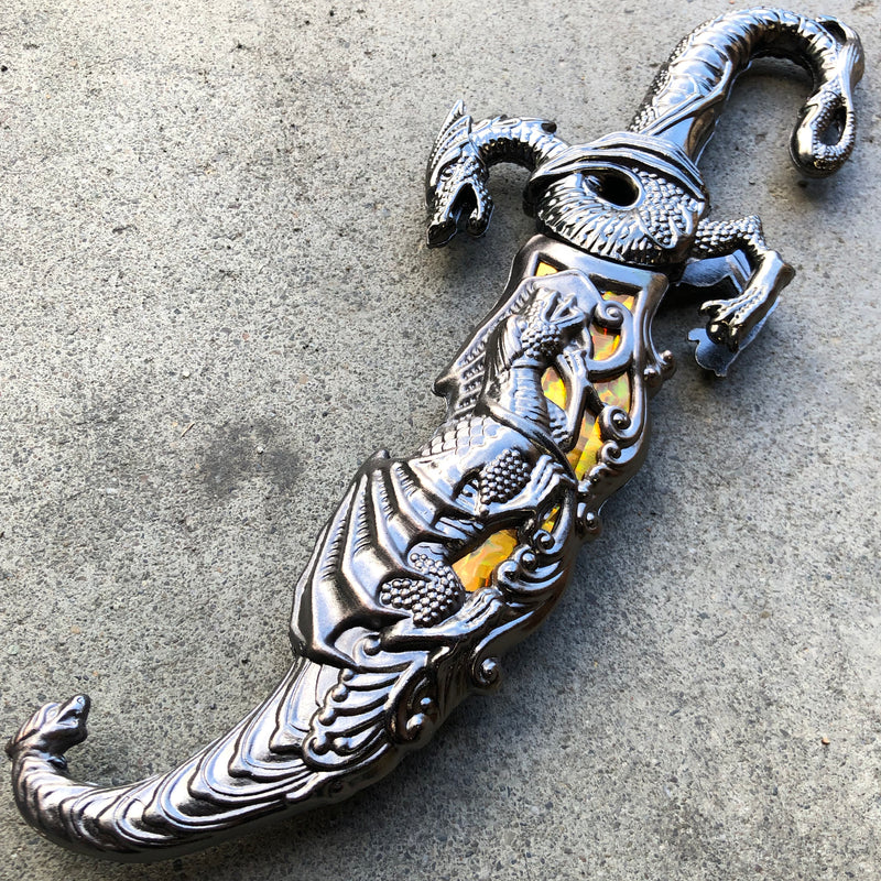 10" Fantasy Dragon Dagger Medieval Letter Opener w/ Scabbard