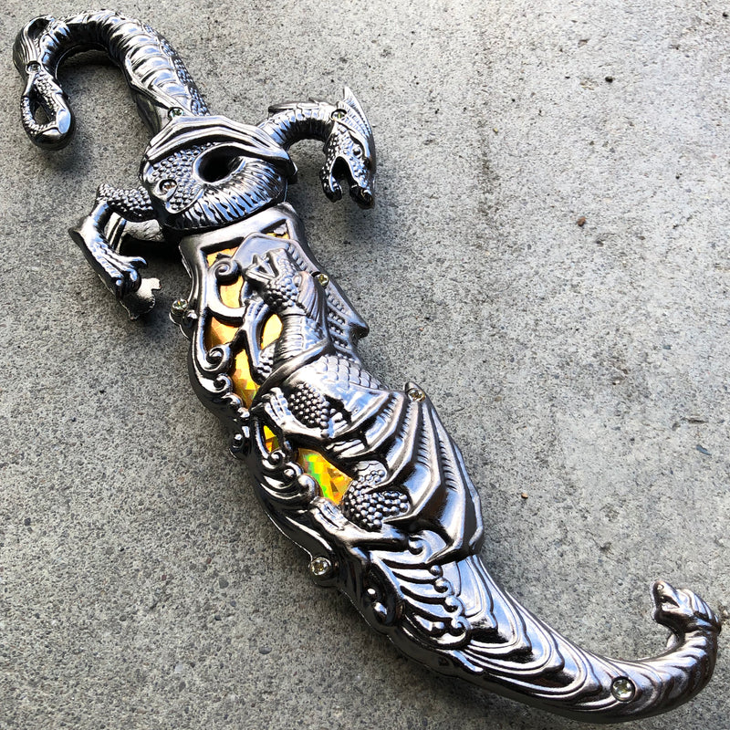 10" Fantasy Dragon Dagger Medieval Letter Opener w/ Scabbard