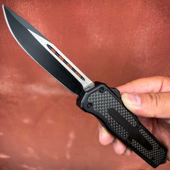 ASTRO Carbon Fiber Clip Point OTF - BLADE ADDICT