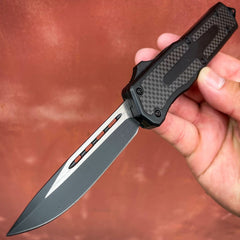 ASTRO Carbon Fiber Clip Point OTF - BLADE ADDICT