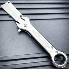 Multi-Tool Tanto Blade Spring Assisted Open Folding Pocket Knife Wrench Tool NEW - BLADE ADDICT