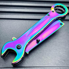 Multi-Tool Tanto Blade Spring Assisted Open Folding Pocket Knife Wrench Tool NEW - BLADE ADDICT