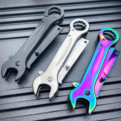 Multi-Tool Tanto Blade Spring Assisted Open Folding Pocket Knife Wrench Tool NEW - BLADE ADDICT