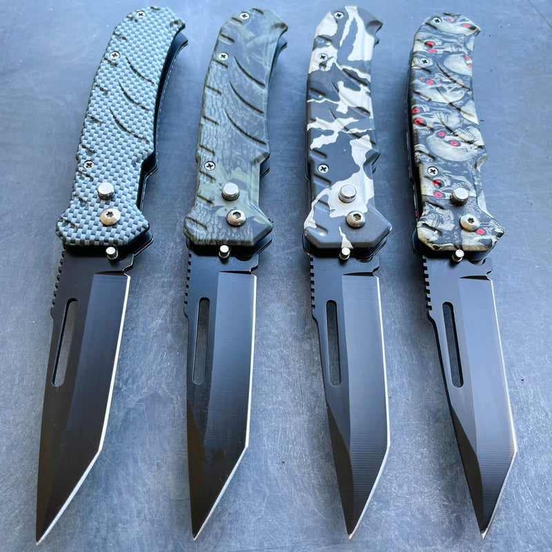 Metal Self Defense Ring Knife Flip Blade - MEGAKNIFE