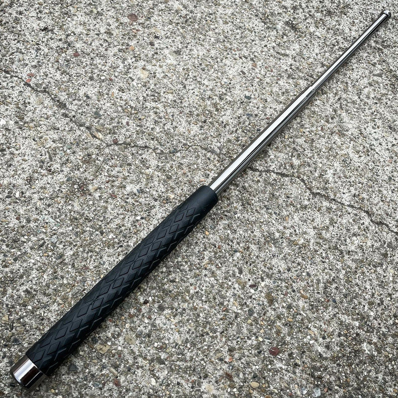 48" SILVER EXPANDABLE BO STAFF - BLADE ADDICT