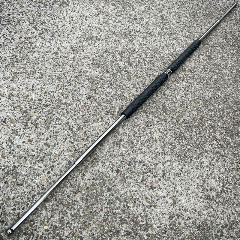 48" SILVER EXPANDABLE BO STAFF - BLADE ADDICT