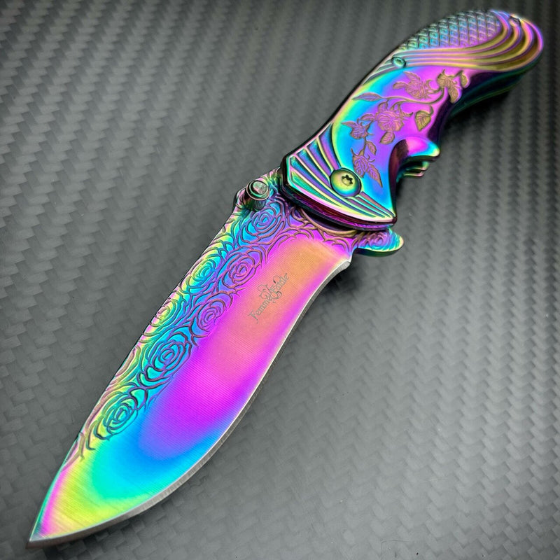 Femme Fatale Ladies Rainbow Knife - BLADE ADDICT