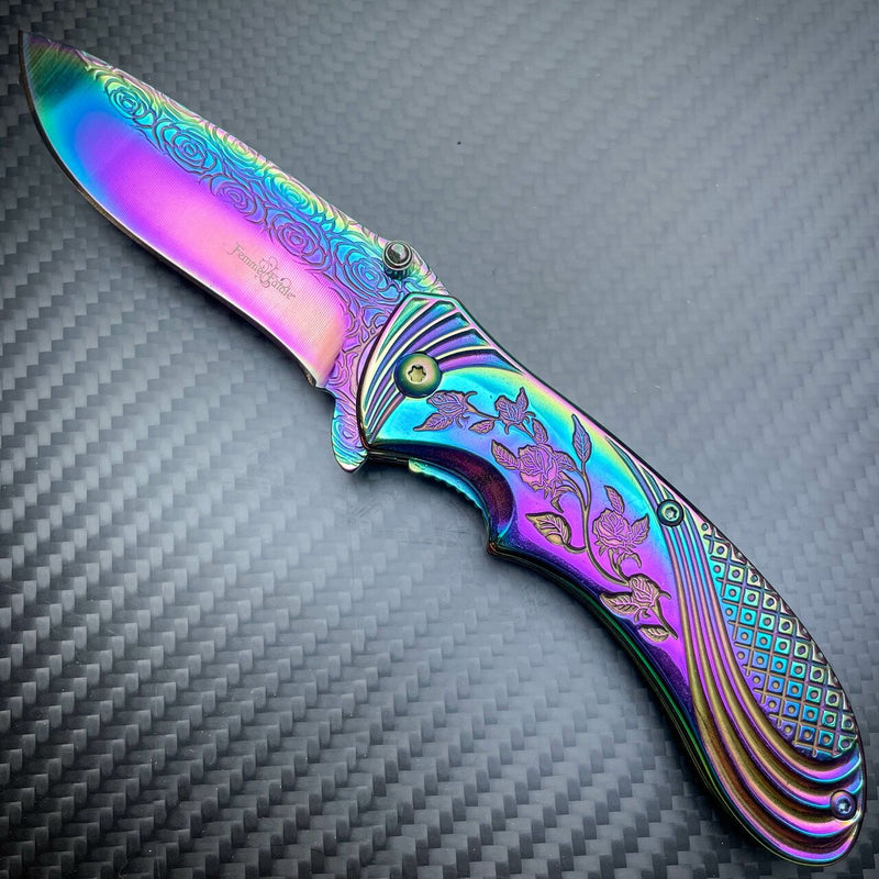 Femme Fatale Ladies Rainbow Knife - BLADE ADDICT