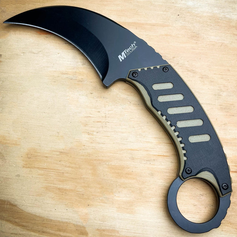 8" Military Tactical G10 Karambit - BLADE ADDICT