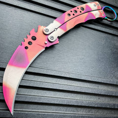 CSGO Karambit Balisong (Limited Edition) Pink/Purple Doppler - BLADE ADDICT