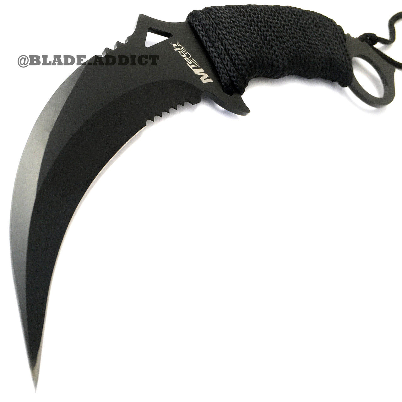 M-TECH TACTICAL KARAMBIT KNIFE SURVIVAL HUNTING BOWIE Fixed Blade w/ SHEATH  NEW
