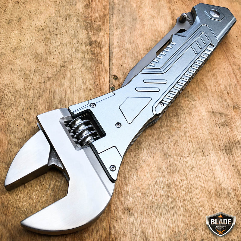 MEGAKNIFE 24" Wrench Tactical Folding Open Pocket Knife Multi-Tool NEW