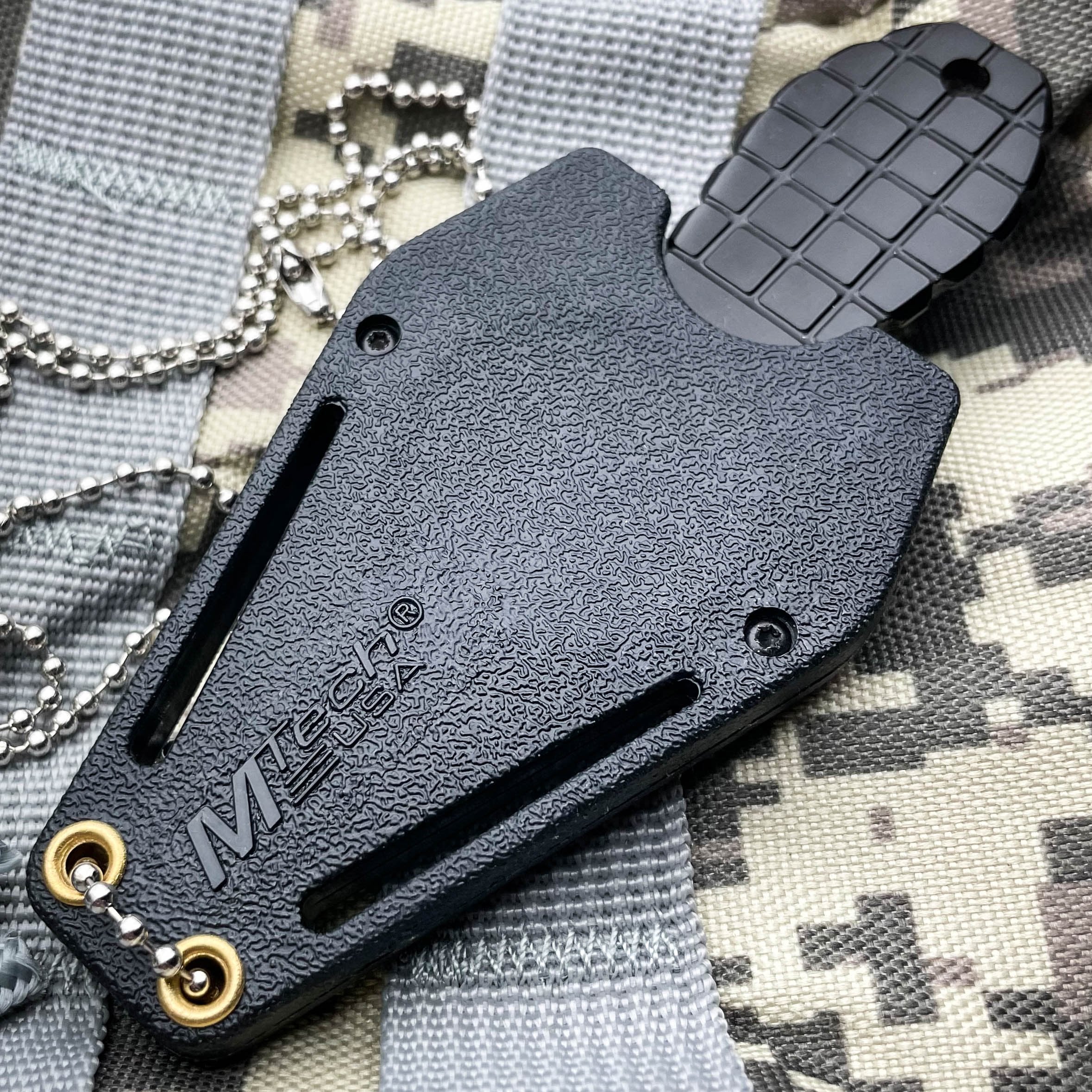 MTECH Black Tactical Neck Knife