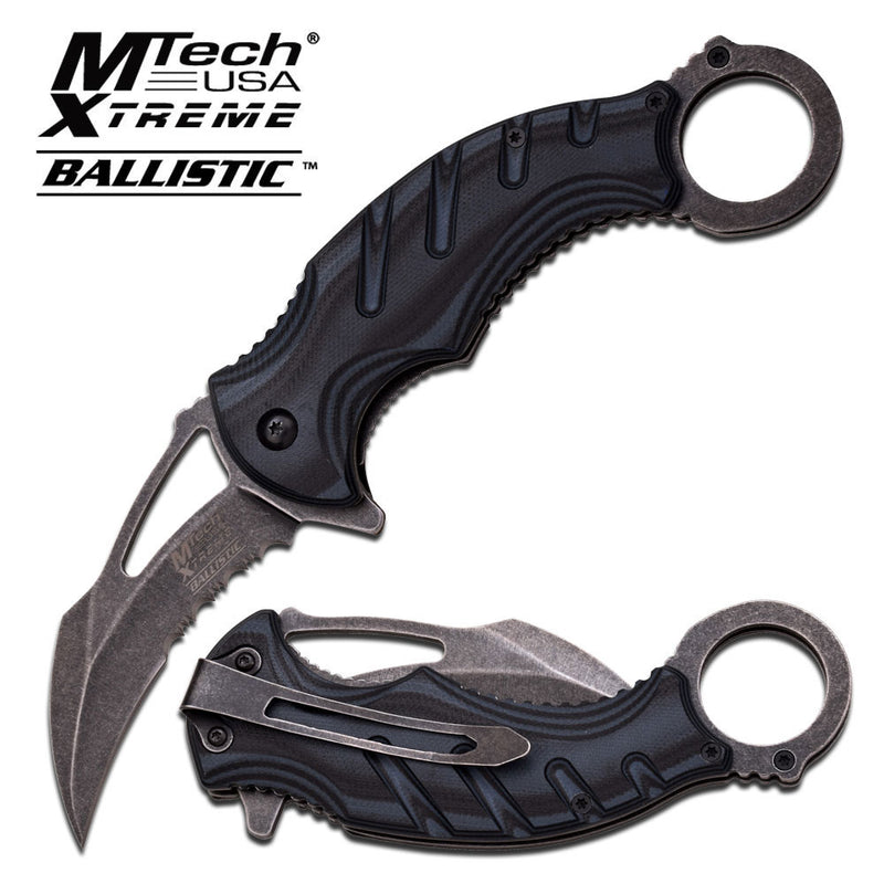 8" Spring Assisted Open Folding Pocket Knife Karambit Claw Combat Tactical