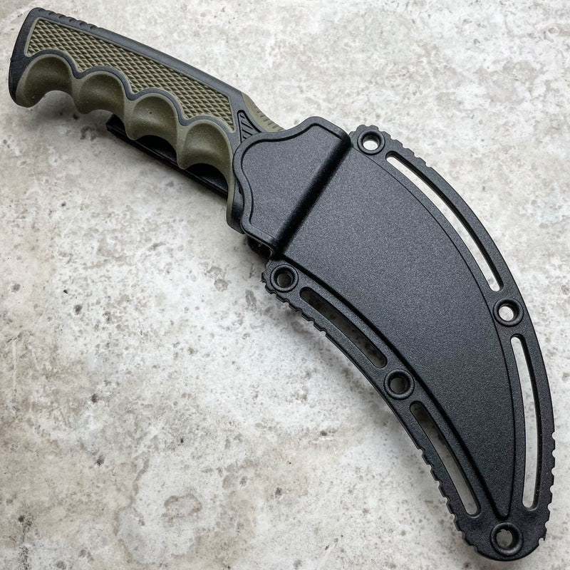 8.75" Military Tactical Combat KARAMBIT Fixed Blade Survival Talon Claw Knife - BLADE ADDICT