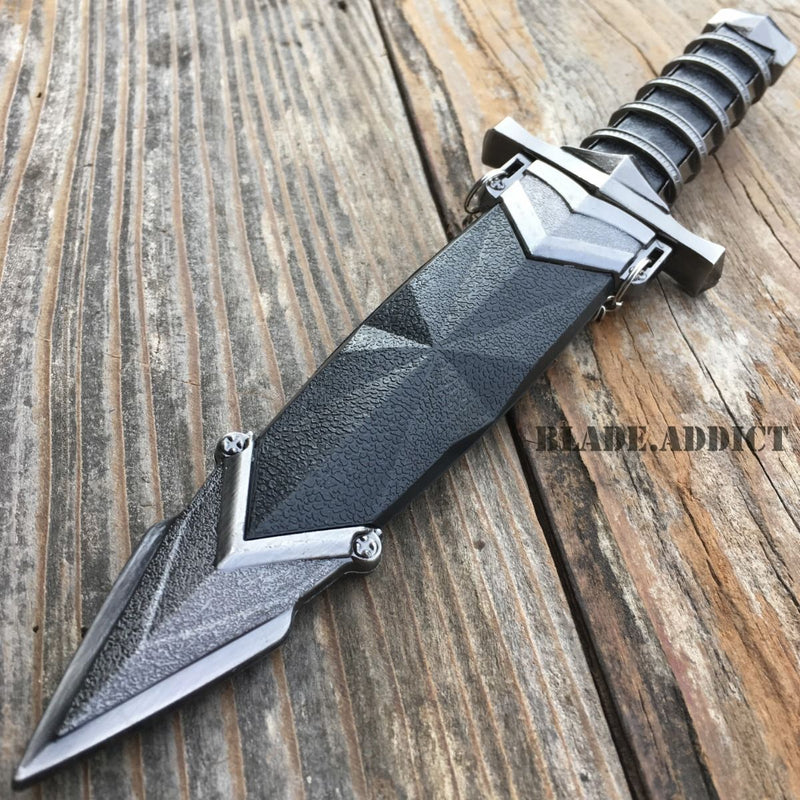 11" Dark Assassin Medieval Short Dagger w/ Sheath