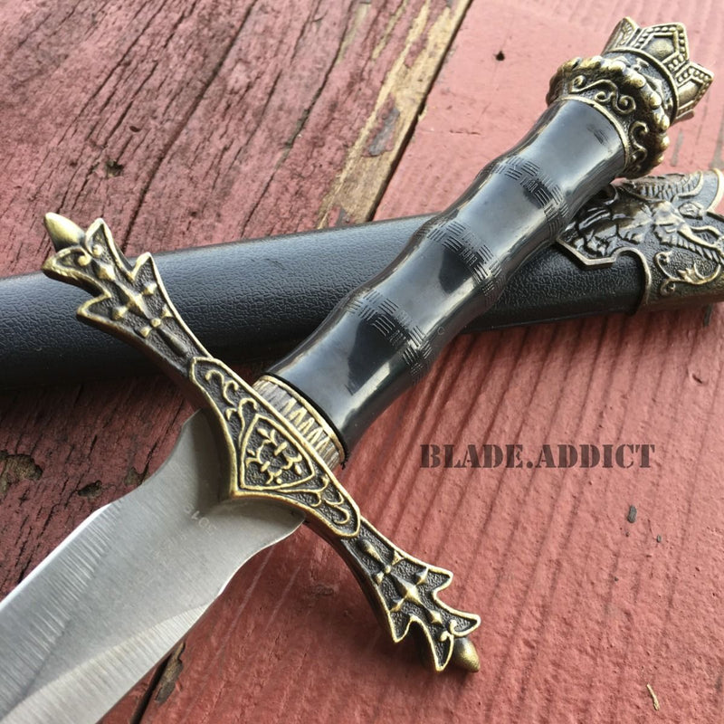 13.5" MEDIEVAL ORNATE KING ARTHUR Historical Short Sword Dagger