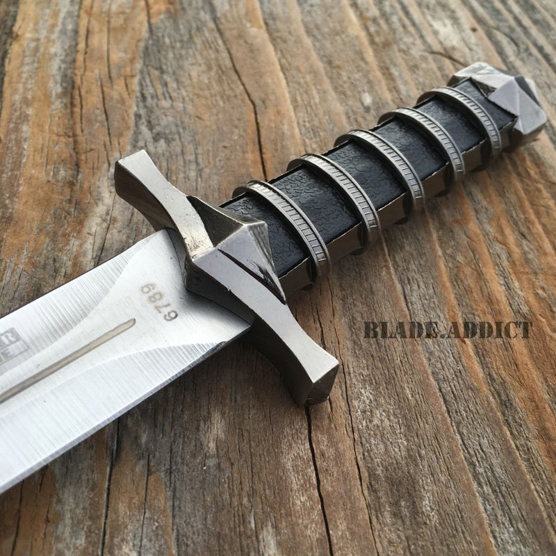 11" Dark Assassin Medieval Short Dagger w/ Sheath