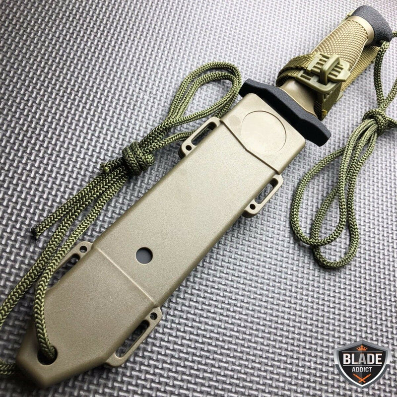 12 TACTICAL BOWIE SURVIVAL HUNTING KNIFE w/ SHEATH MILITARY Combat Fixed  Blade