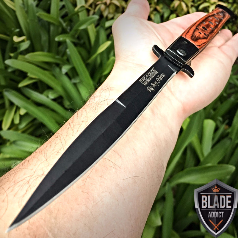 13 Big Boy Auto Italian Stiletto Switch Blade (MASSIVE KNIFE) - MEGAKNIFE