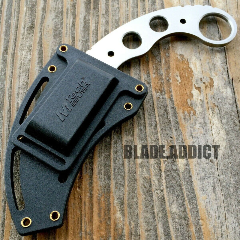 7" MTECH Military Tactical Karambit Hunting Skinner Hawkbill Neck Knife Claw Dagger